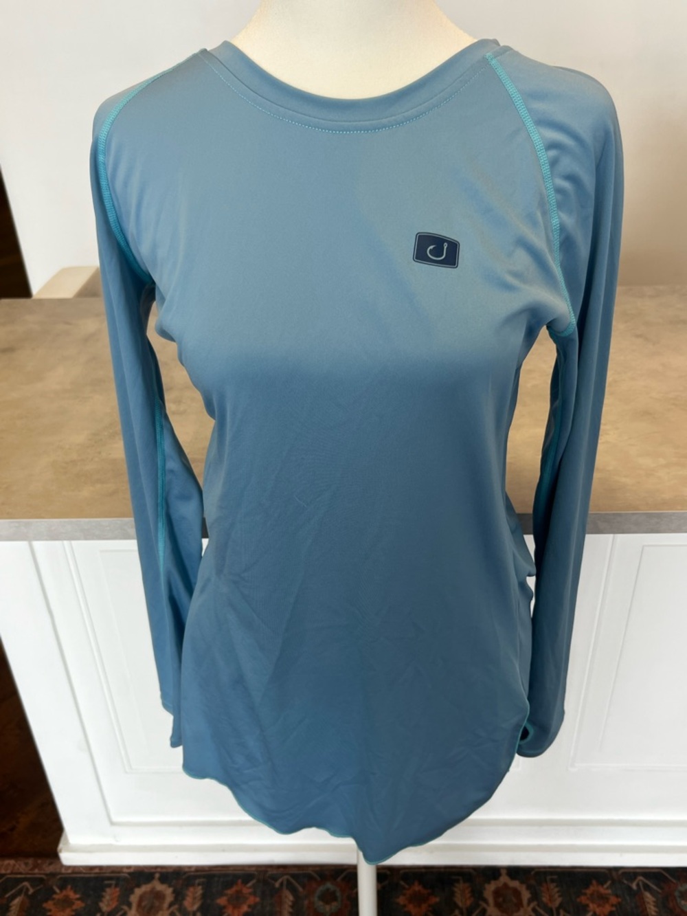 Avid Women's fishing Long Sleeve Performance Top in Slate Blue
